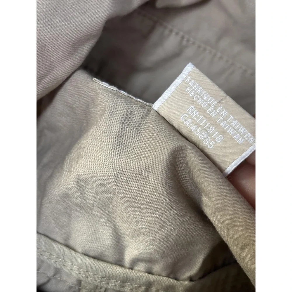 Michael Michael Kors Jacket Womens 22W Khaki Utility Safari Cotton